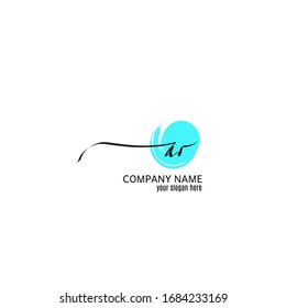 ar initial a Letter Monogram Logo. Vector logo for business and company identity 