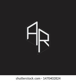 Ar Initial Letters Logo Monogram Down Stock Vector (Royalty Free ...