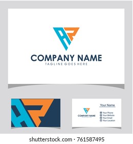 AR initial logo design