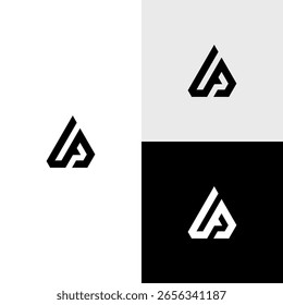 ar intial monogram vector icon illustration