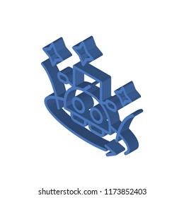 Ar isometric left top view 3D icon