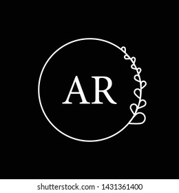 AR letter initial logo. - Vector - Vector 