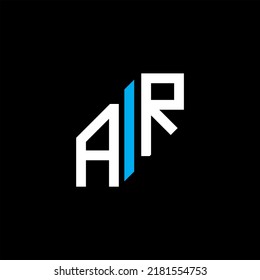 AR letter logo creative design with vector graphic