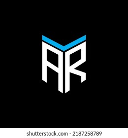 AR letter logo creative design with vector graphic