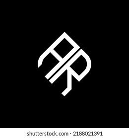 AR letter logo creative design with vector graphic
