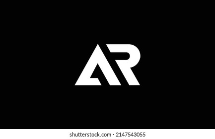 Ar Letter Logo Design Creative Modern Stock Vector (royalty Free 