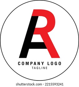 Logo-Design des AR-Buchstabens Creative Modern Alphabet Buchstaben Symbol A R, A und R.