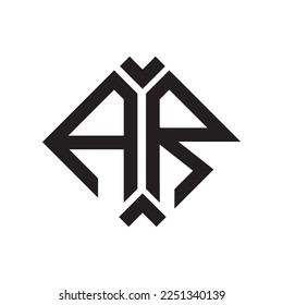 AR letter logo design.AR creative initial AR letter logo design . AR creative initials letter logo concept.
