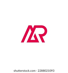 AR Letter Logo Design with Creative Modern Trendy Typography.
