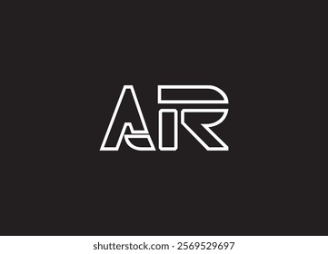 AR Letter Logo Design AND INITIAL LOGO
