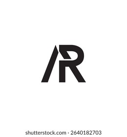 ar letter logo design, ar initials monogram, AR, RA, A, R abstract letters logo
