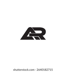 ar letter logo design, ar initials monogram, AR, RA, A, R abstract letters logo