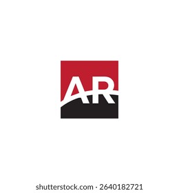 ar letter logo design, ar initials monogram, AR, RA, A, R abstract letters logo