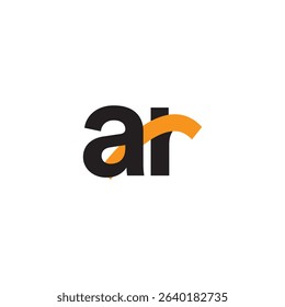 ar letter logo design, ar initials monogram, AR, RA, A, R abstract letters logo
