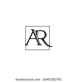 ar letter logo design, ar initials monogram, AR, RA, A, R abstract letters logo