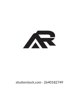 ar letter logo design, ar initials monogram, AR, RA, A, R abstract letters logo