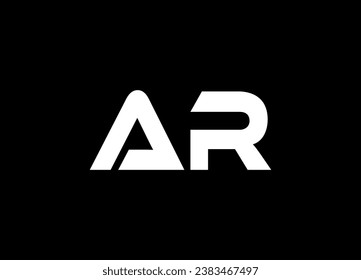 AR letter logo design and monogram ,vector logo design