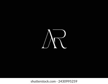 AR  letter logo design and monogram logo