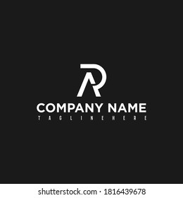 The AR letter logo design is simple and elegant, perfect for all business concepts.