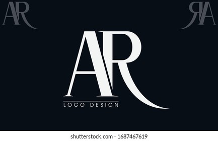 AR letter Logo Design Template Vector
