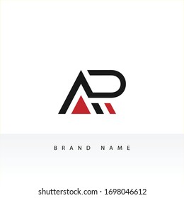 AR letter Logo Design Template Vector