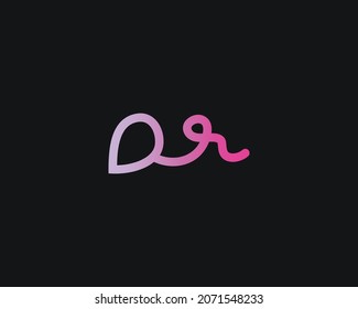 AR Letter Logo Design Template Vector