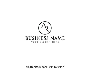 AR Letter Logo Design Template