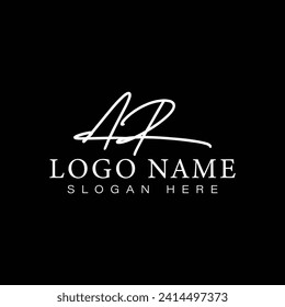AR letter logo design template Abstract Monogram Symbol 