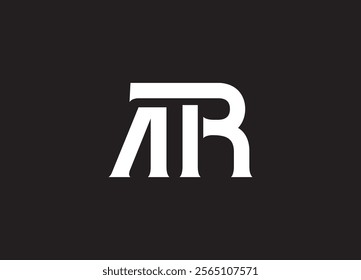 AR letter logo design vector am initials design icon