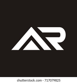 AR letter logo design vector template.