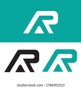 AR-Buchstaben Logo-Vorlage Design .EPS