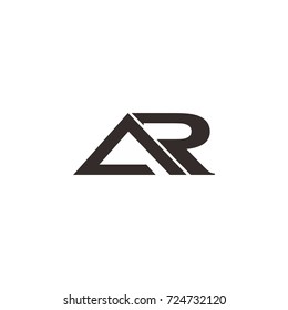 AR letter logo vector