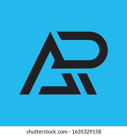 ar letter logo vector design