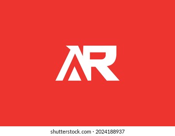 AR letter logo vector design