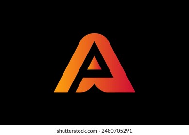 AR letter pictogram logo art