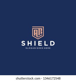AR letter shield icon