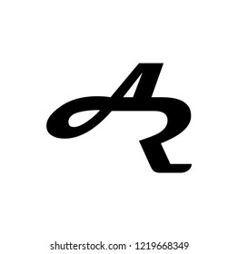 ar letter vector logo