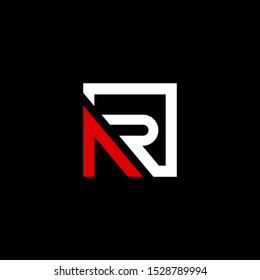 AR letter vector logo abstract