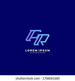 ar letter vector logo initial