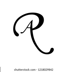 ar letter vector logo. ra letter vector logo