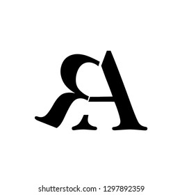 ar letter vector logo. ra letter vector logo