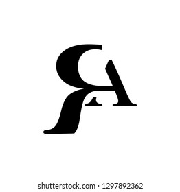 ar letter vector logo. ra letter vector logo