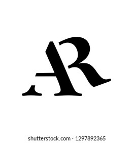 ar letter vector logo. ra letter vector logo