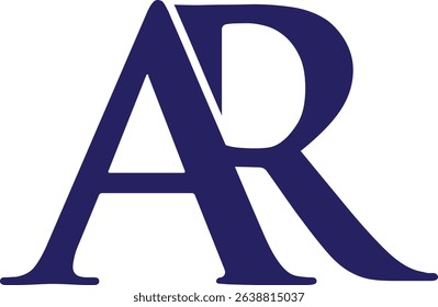 AR Lettermark Logo Design logo