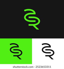 AR letters to create a strong and impressive monogram design logo