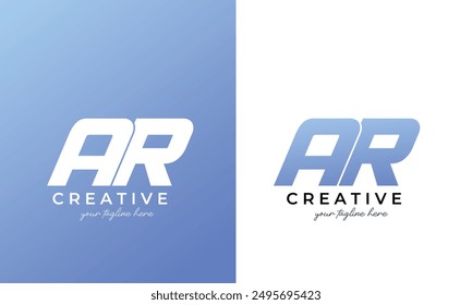 ar logo design, ar letter logo for business and company	