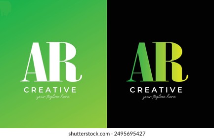 ar logo design, ar letter logo for business and company	