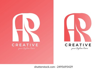 ar logo design, ar letter logo for business and company	