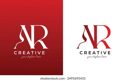 ar logo design, ar letter logo for business and company	