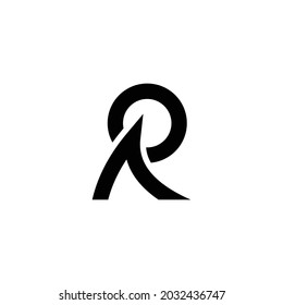 AR logo design minimalist illustration
